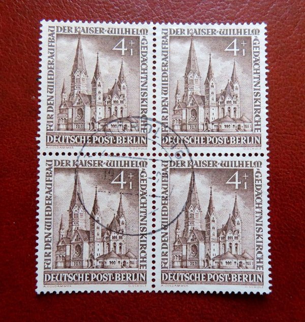 Briefmarke Berlin 106 o Viererblock