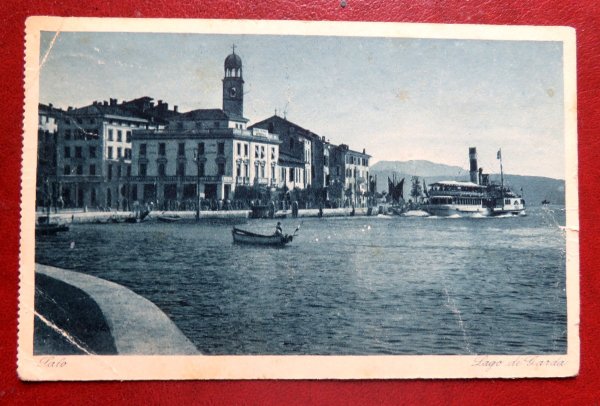 Ansichtskarte Italien Salo am Gardasee 1931 mit Nachportomarke Schweiz!