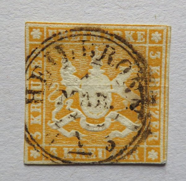 Briefmarke Württemberg 7 o
