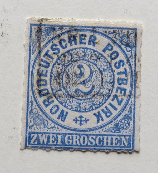 Briefmarke Norddeutscher Postbezirk 5 o