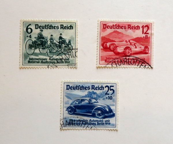 Briefmarke Deutsches Reich 686/88 o