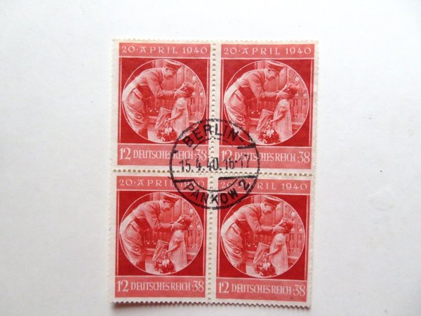 Briefmarke Deutsches Reich 744 o VB