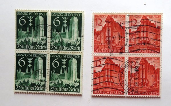 Briefmarke Deutsches Reich 714/15 o VB