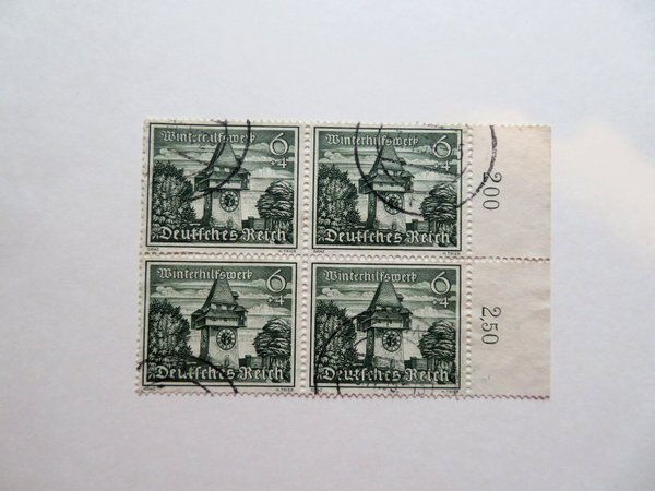 Briefmarke Deutsches Reich 733 o VB RS