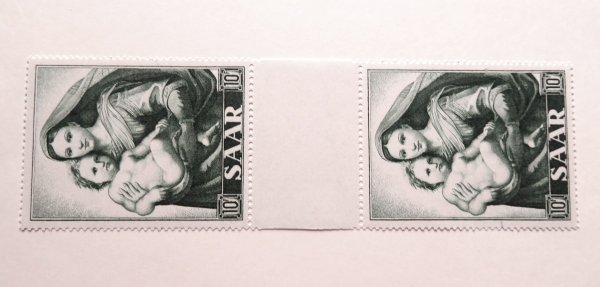 Briefmarke Saarland 352 ** ZS