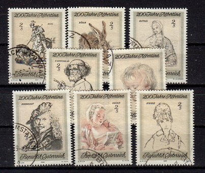 Briefmarken Österreich 1307-14 o