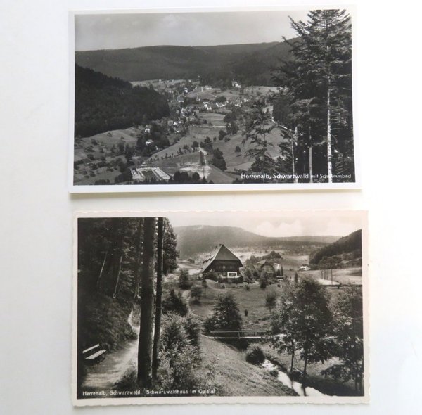 Ansichtskarten Herrenalb im Schwarzwald. Beide Karten nicht gelaufen