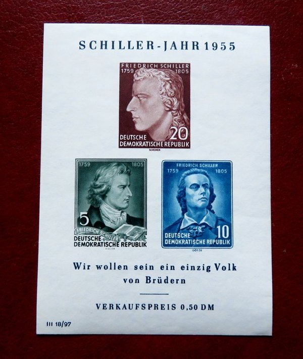 Briefmarke DDR Block 12 ** mit 464/66