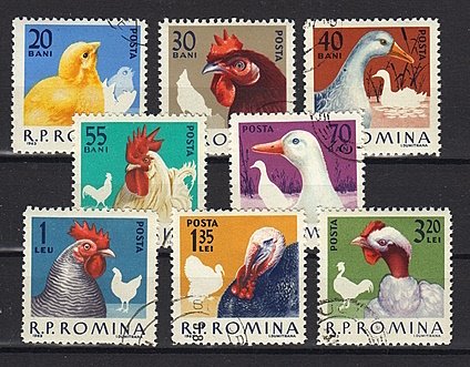 Briefmarken Rumänien 2145-52 o