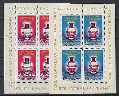 Briefmarken Rumänien Block 133-34 **