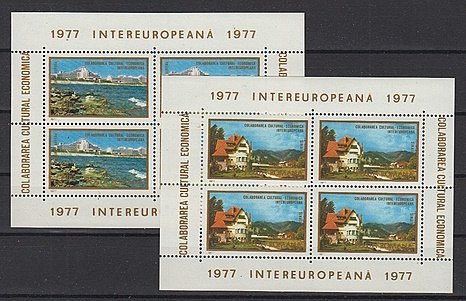 Briefmarken Rumänien Block 141-42 **