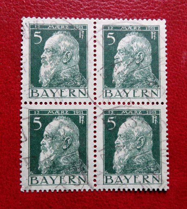 Briefmarke Bayern 77 II o VB