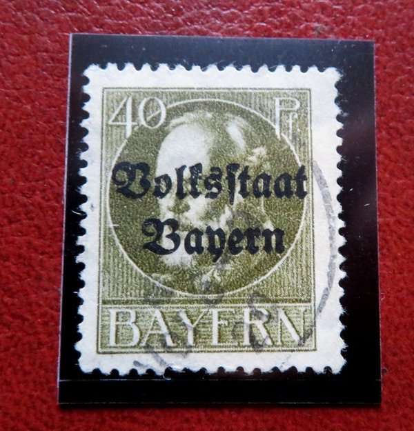 Briefmarke Bayern 124 o. Geprüft Infla