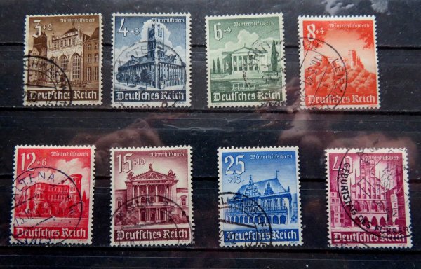 Briefmarke Deutsches Reich 751/59 o