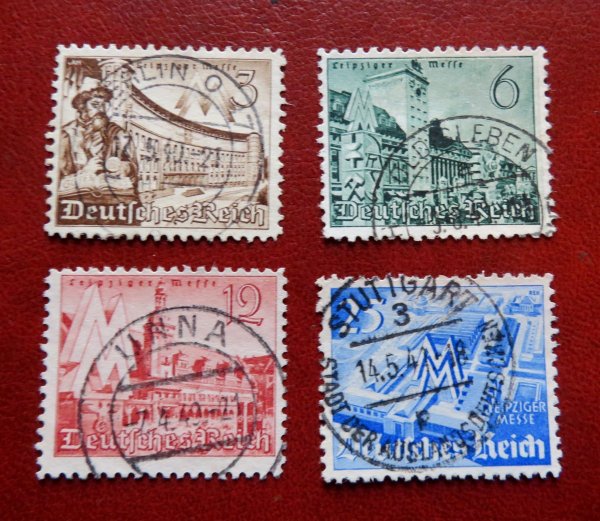 Briefmarke Deutsches Reich 739/42 o