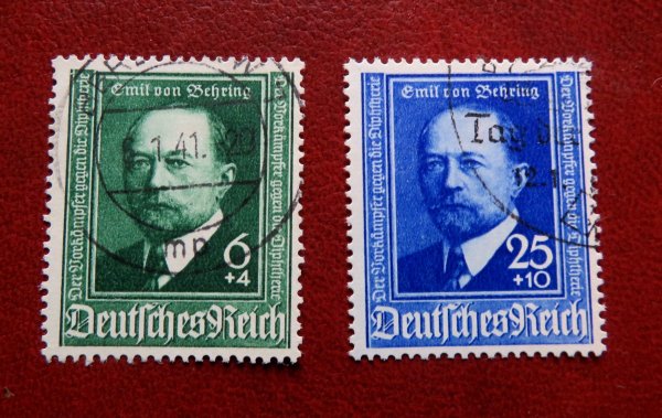 Briefmarke Deutsches Reich 760/61 o