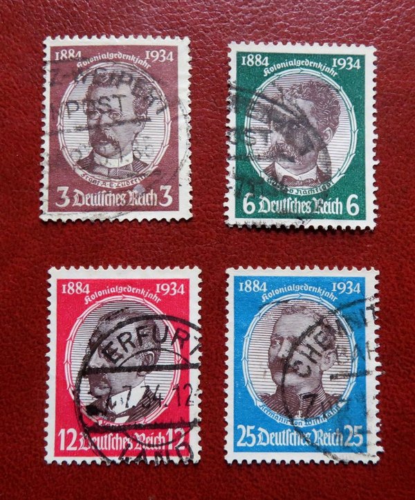 Briefmarke Deutsches Reich 540/43 o