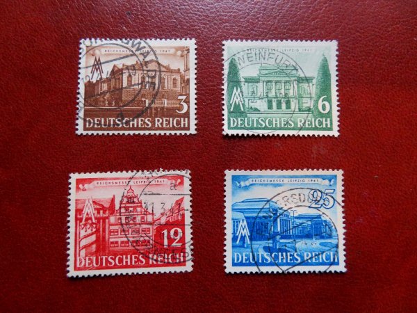 Briefmarke Deutsches Reich 764/67 o