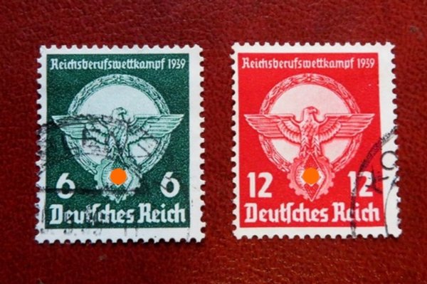 Briefmarke Deutsches Reich 689/90 o