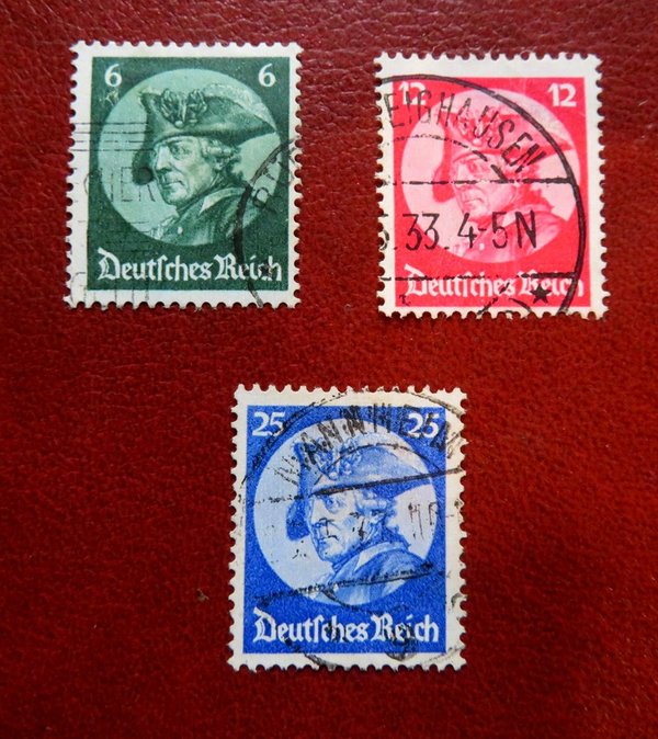 Briefmarke Deutsches Reich 479/81 o