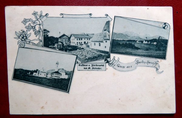 Ansichtskarte  Speiden-Maraihilf Gasthaus und Brauerei M. Steinacher, Um 1900. Selten!