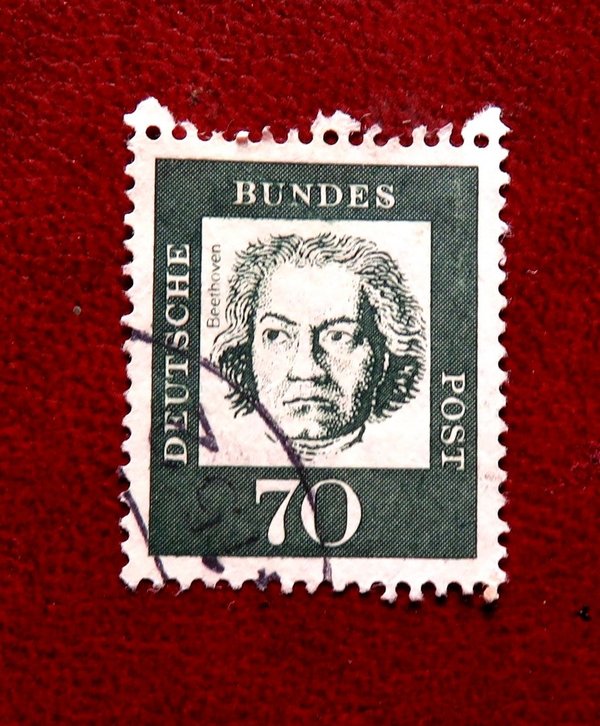 Briefmarke BRD 358 b R  o mit Rollennummer