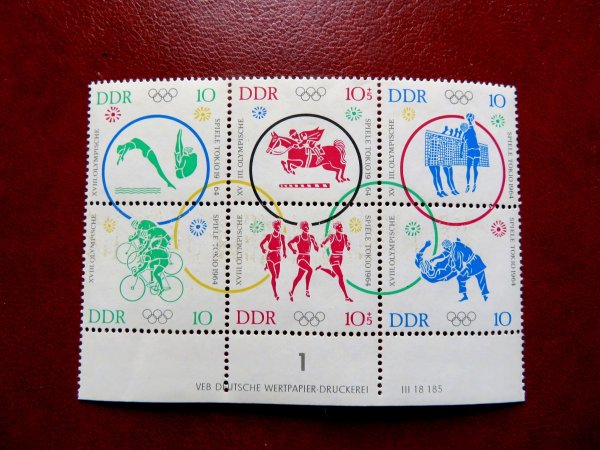 Briefmarke DDR 1039/44 ** SB DV