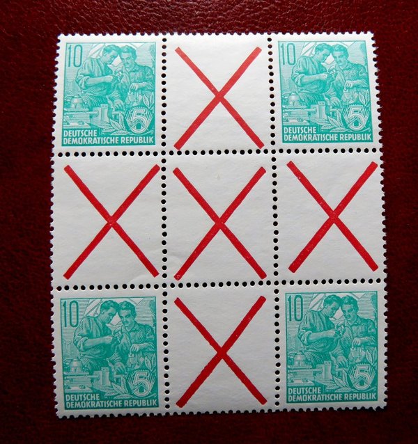 Briefmarke DDR HZ 8 ** mit 704