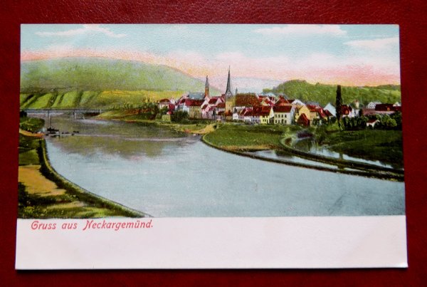 Ansichtskarte Neckarsgemünd. Litho um 1900. Nicht gelaufen.