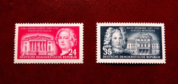 Briefmarke DDR 382/83 **