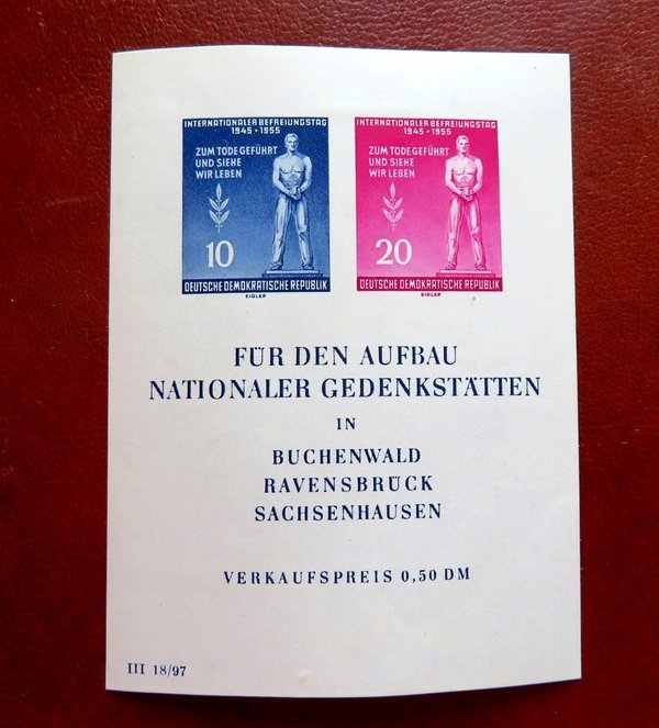 Briefmarke DDR Block 11 ** mit 459/60