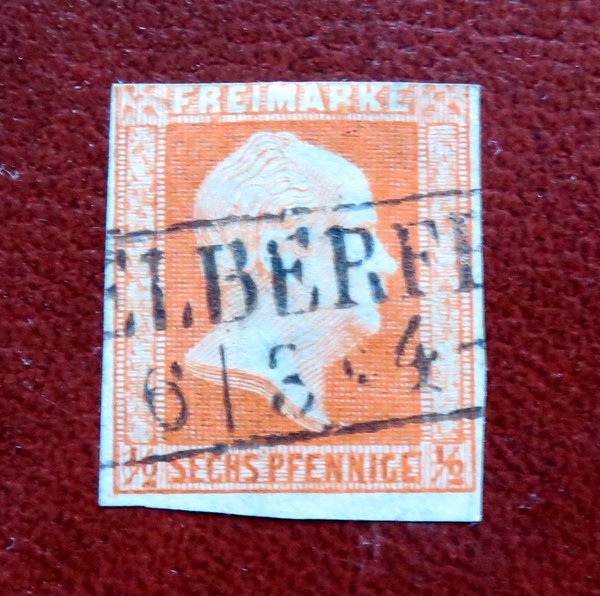 Briefmarke Preußen 1 o