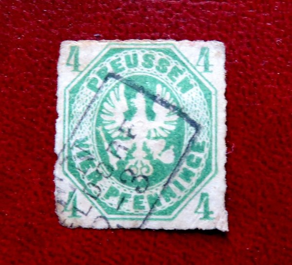 Briefmarke Preußen 14 o