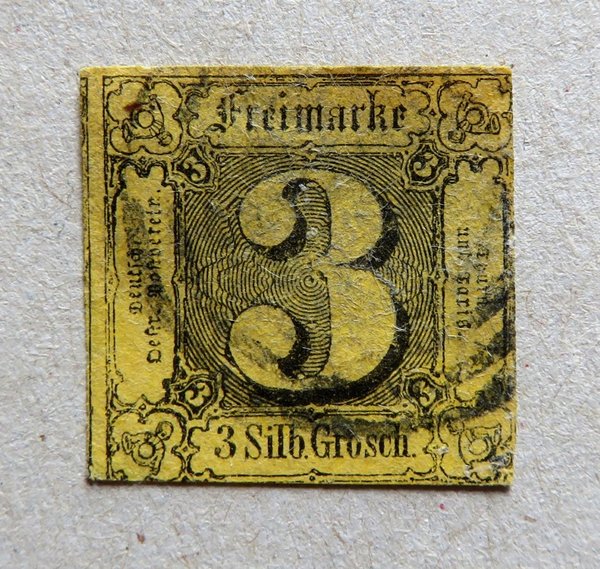 Briefmarke Thurn und Taxis 6 o