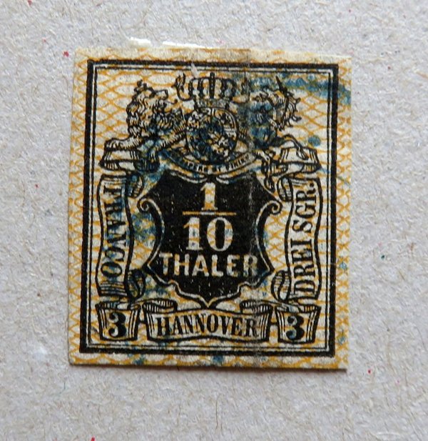 Briefmarke Hannover 12 o. Bug