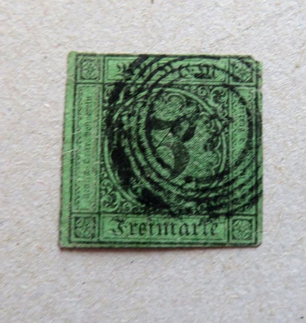 Briefmarke Baden 6 o