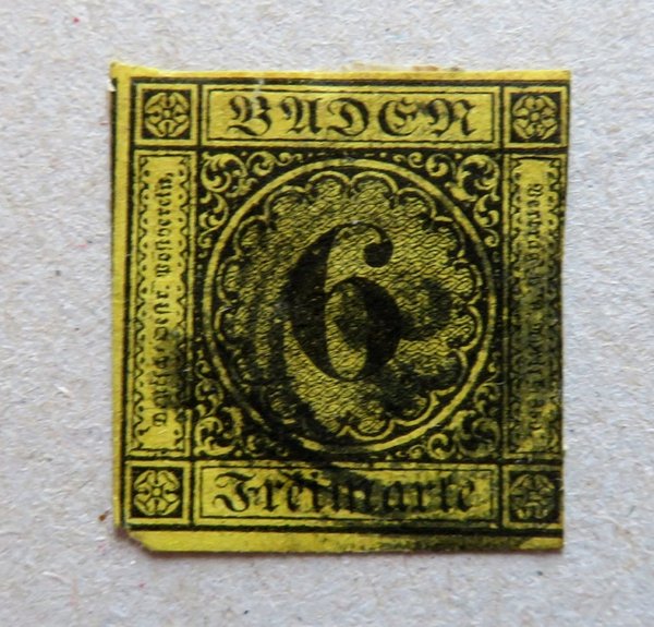 Briefmarke Baden 7 o