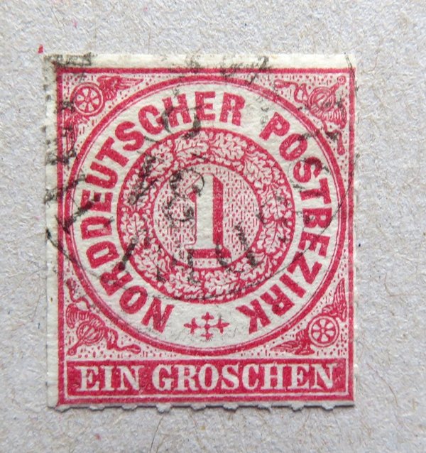 Briefmarke Norddeutscher Postbezirk 4 o