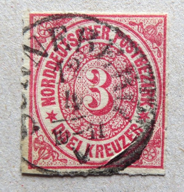 Briefmarke Norddeutscher Postbezirk 9 o