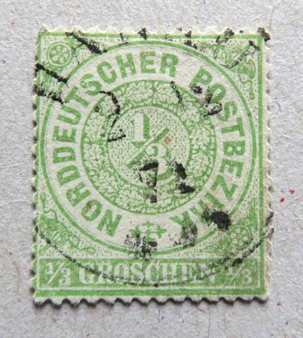 Briefmarke Norddeutscher Postbezirk 14 o
