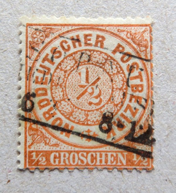 Briefmarke Norddeutscher Postbezirk 15 o