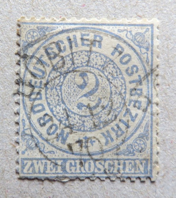 Briefmarke Norddeutscher Postbezirk 17 o
