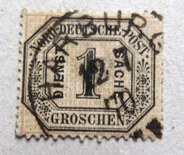 Briefmarke Norddeutscher Postbezirk DM 4  o