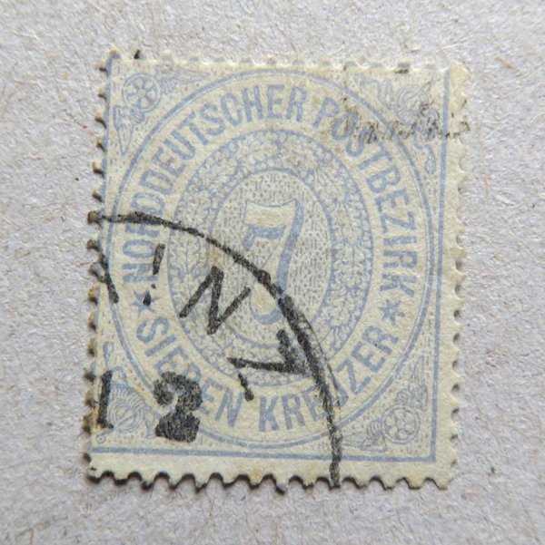 Briefmarke Norddeutscher Postbezirk 22  o