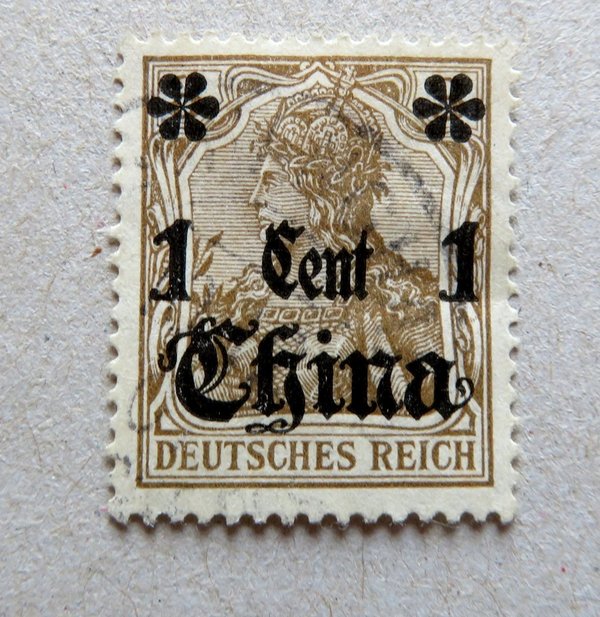 Briefmarke Deutsche Auslandspost in China 38 o