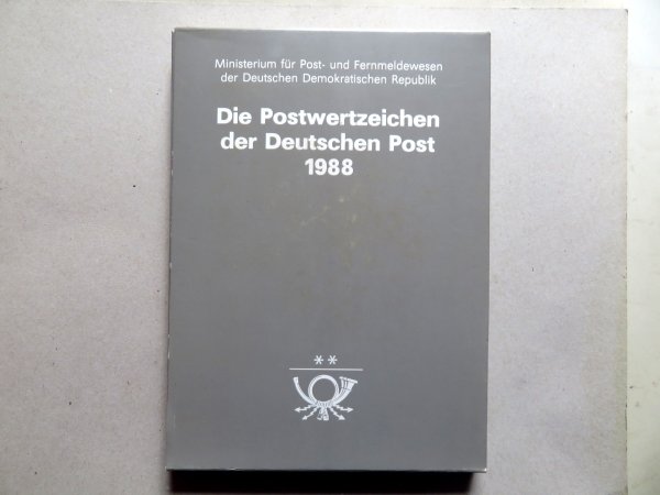 Briefmarke DDR Jahrbuch 1988 **. Kompletter Jahrgang mit vielen Besonderheiten enthalten!