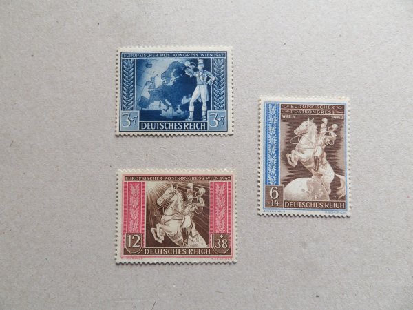 Briefmarke Deutsches Reich 820/22 **