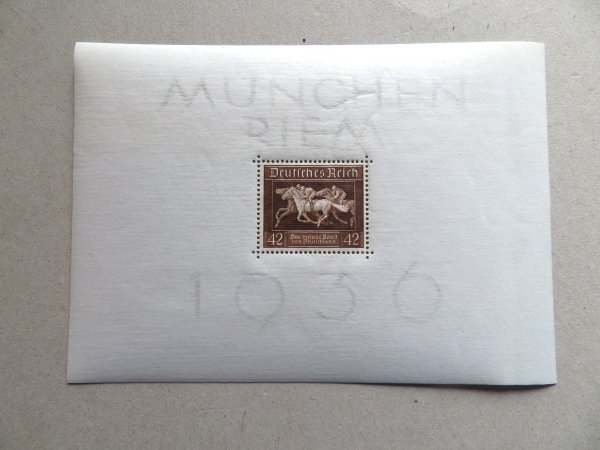 Briefmarke Deutsches Reich Block 4 ** mit 621