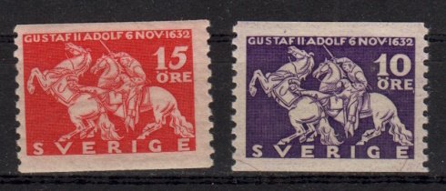 Briefmarke Schweden 217-18 A *