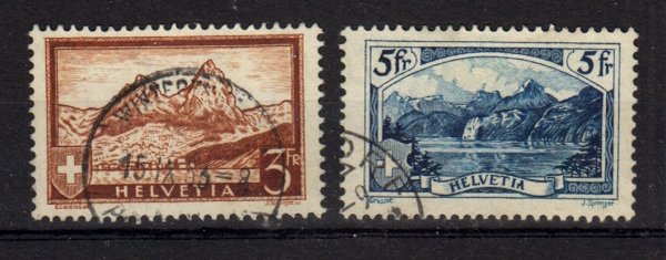 Briefmarken Schweiz 226-27 o